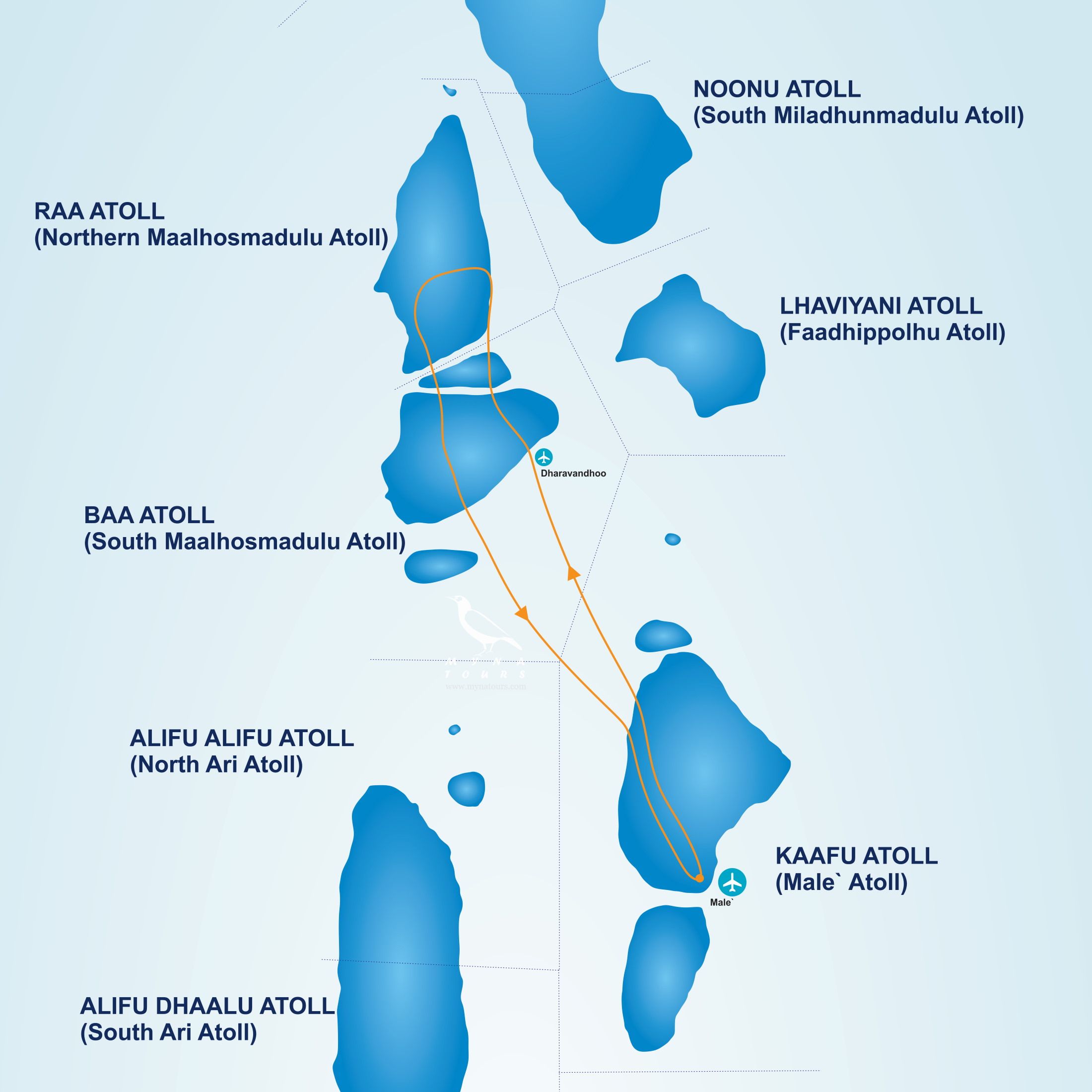 Myna Tours Maldives - Itinerary